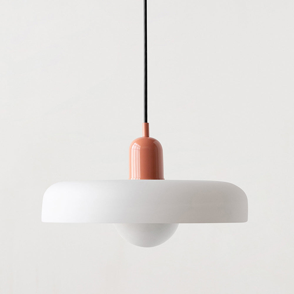 Bauhaus Colored Glass Pendant Light | Modern Dining Lamp