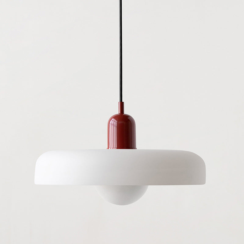 Bauhaus Colored Glass Pendant Light | Modern Dining Lamp