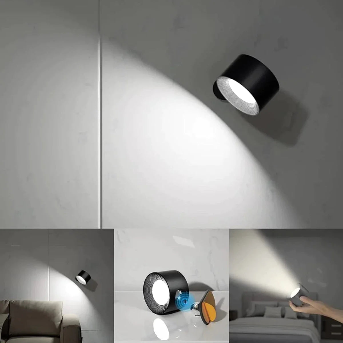 1+1 OrbitGlow 360° LED Wall Light