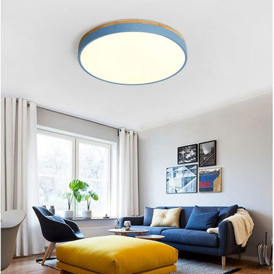 Disc Flush Ceiling Light – Minimal LED Round Fixture
