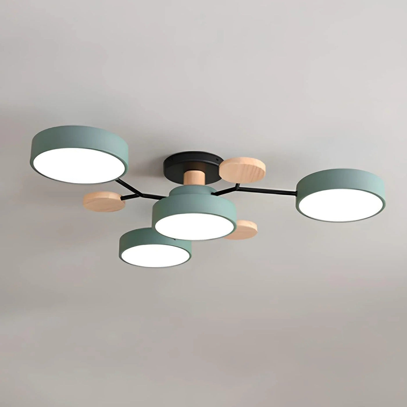 Modern Halo LED Ceiling Light – Semi Flush Mount Ring Design