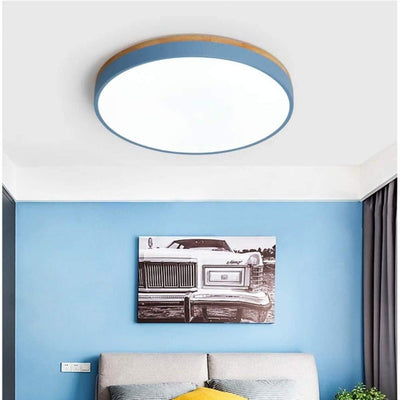Disc Flush Ceiling Light – Minimal LED Round Fixture