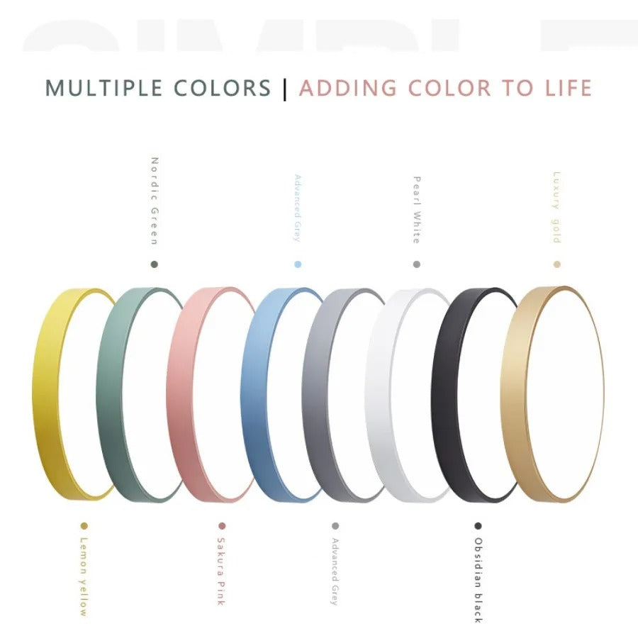 Scandinavian Macaroon Round Ceiling Light