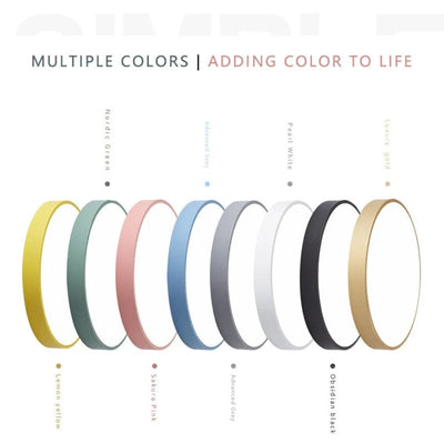 Scandinavian Macaroon Round Ceiling Light