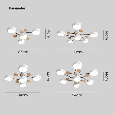 Modern Halo LED Ceiling Light – Semi Flush Mount Ring Design