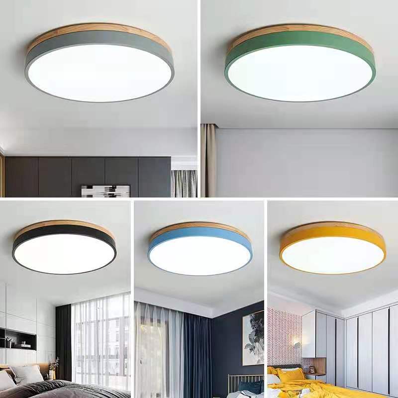 Disc Flush Ceiling Light – Minimal LED Round Fixture