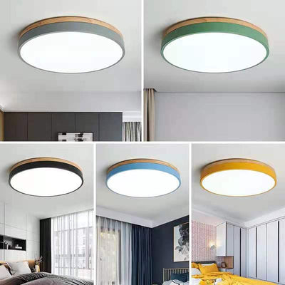 Disc Flush Ceiling Light – Minimal LED Round Fixture