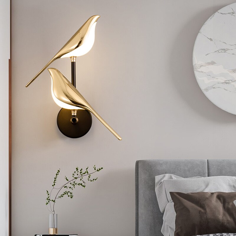Birds Wall Lamp – Sculptural LED Magnetic Wall Ceiling Light